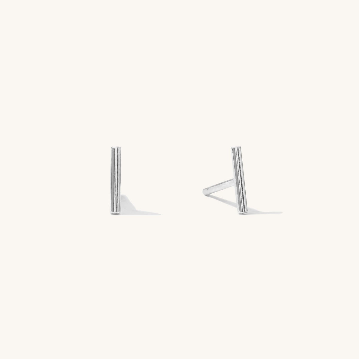 Tiny Bar Stud Earrings