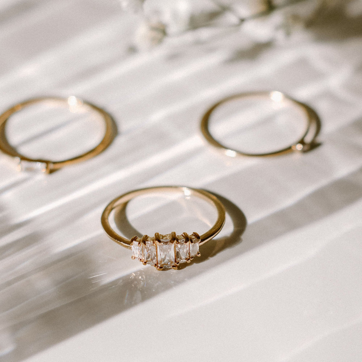 Baguette Cluster Ring