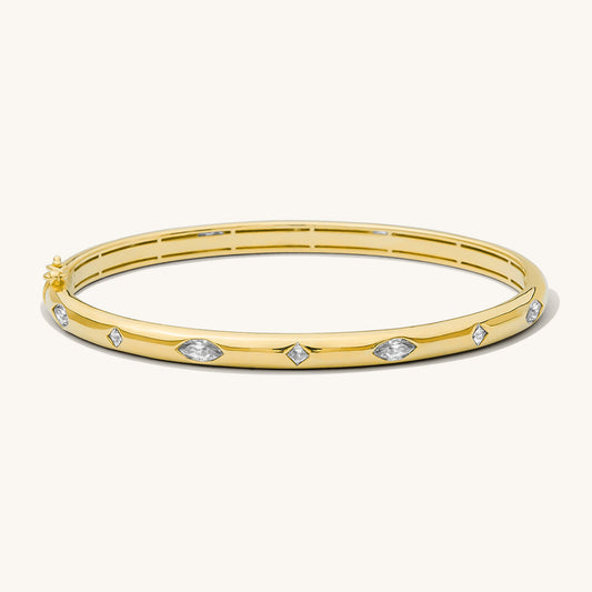 Diamond Inlay Bangle