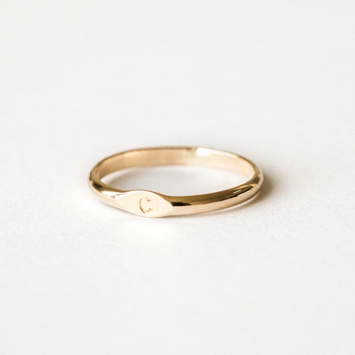 Initial Signet Ring