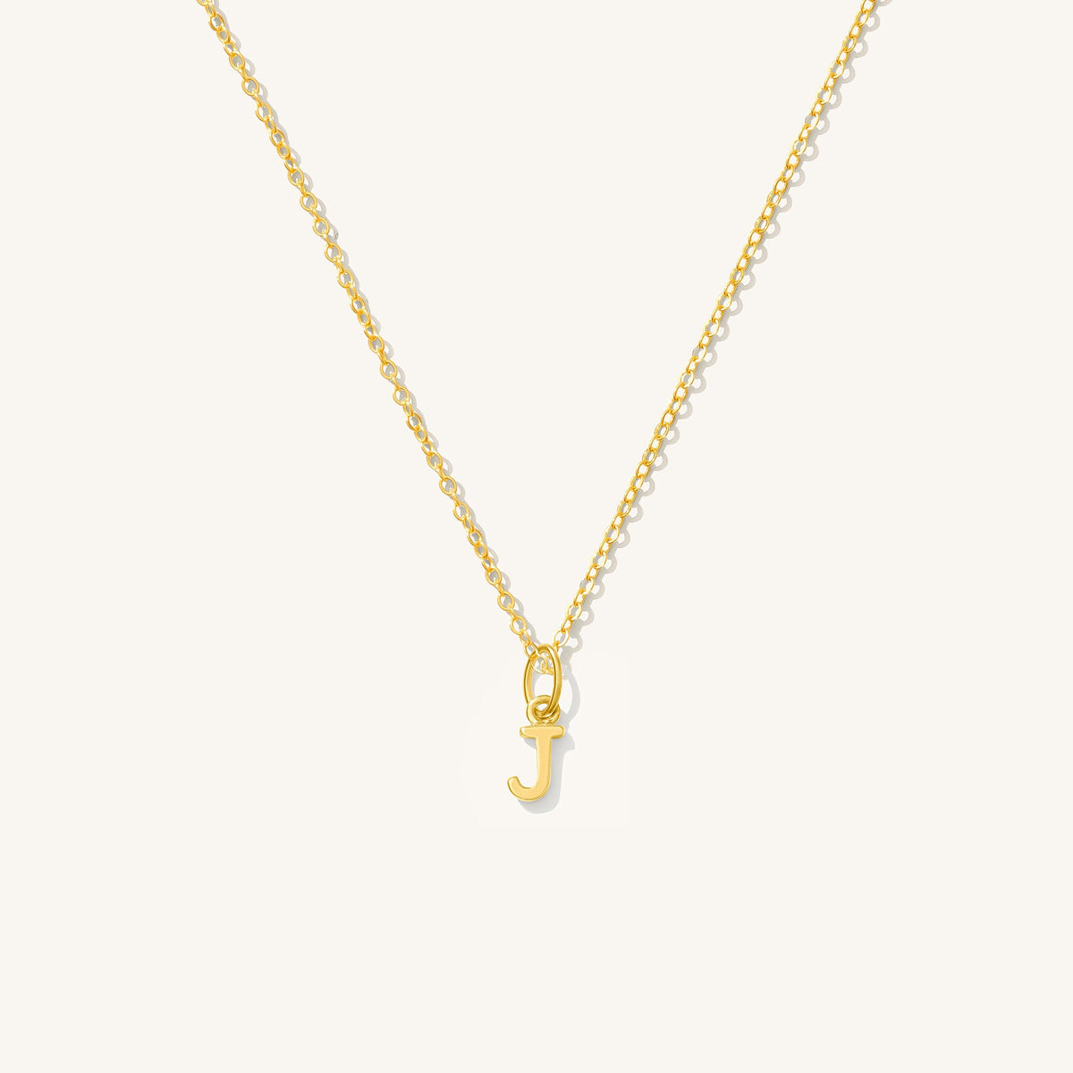 Tiny Hanging Initial Necklace