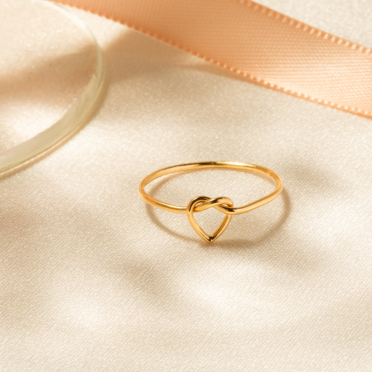 Heart Love Knot Ring