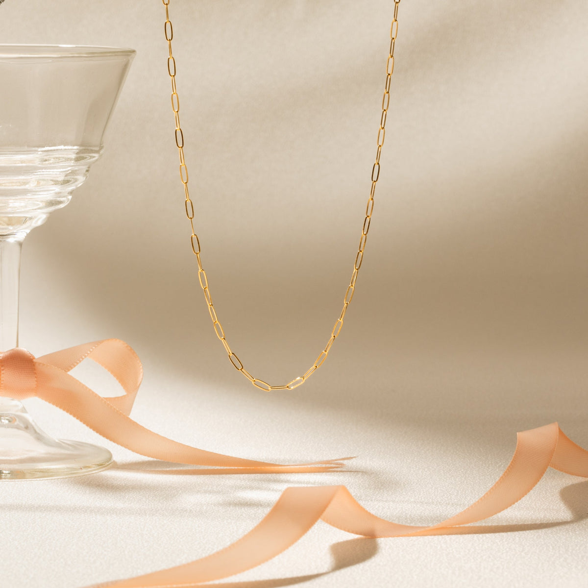 Dainty Paperclip Chain Necklace