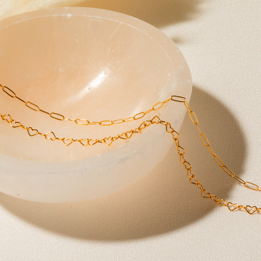 Dainty Heart Chain Necklace