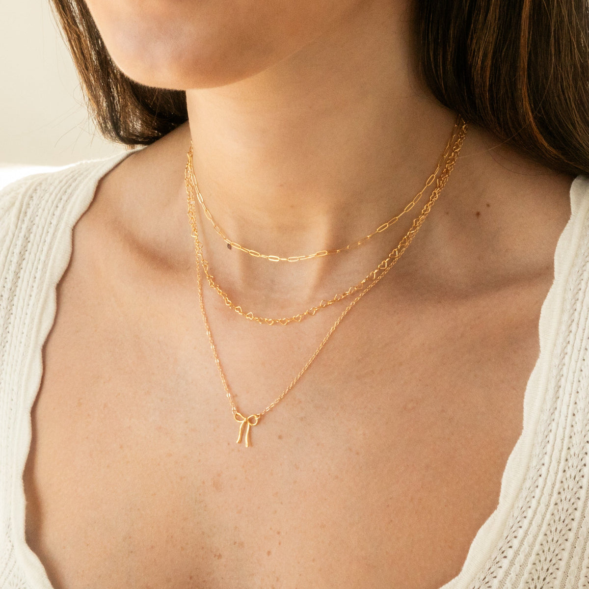 Dainty Paperclip Chain Necklace