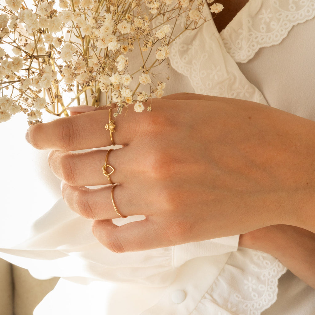 Heart Love Knot Ring