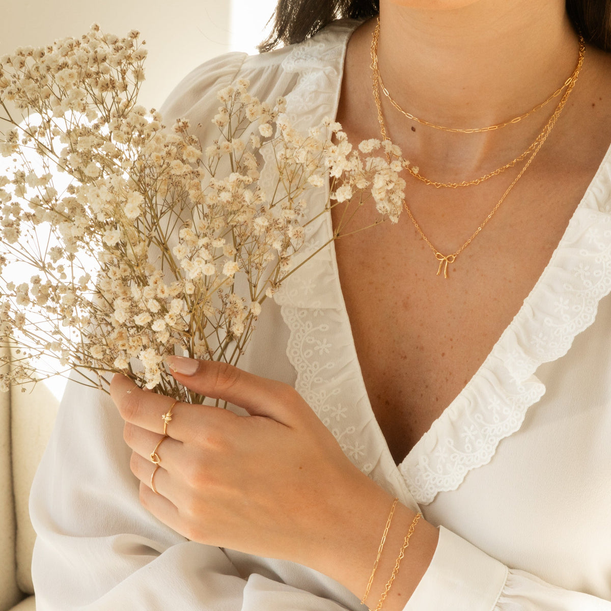 Dainty Heart Chain Necklace