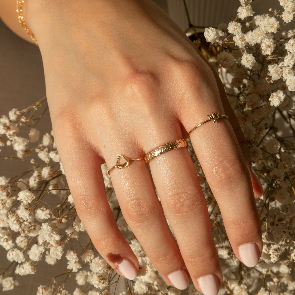 Heart Love Knot Ring