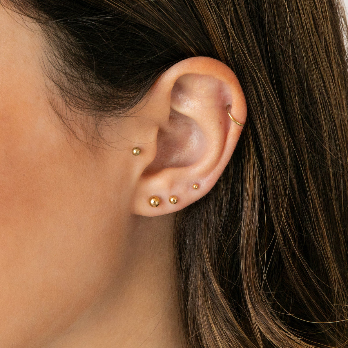 Tiny Ball Stud Earrings