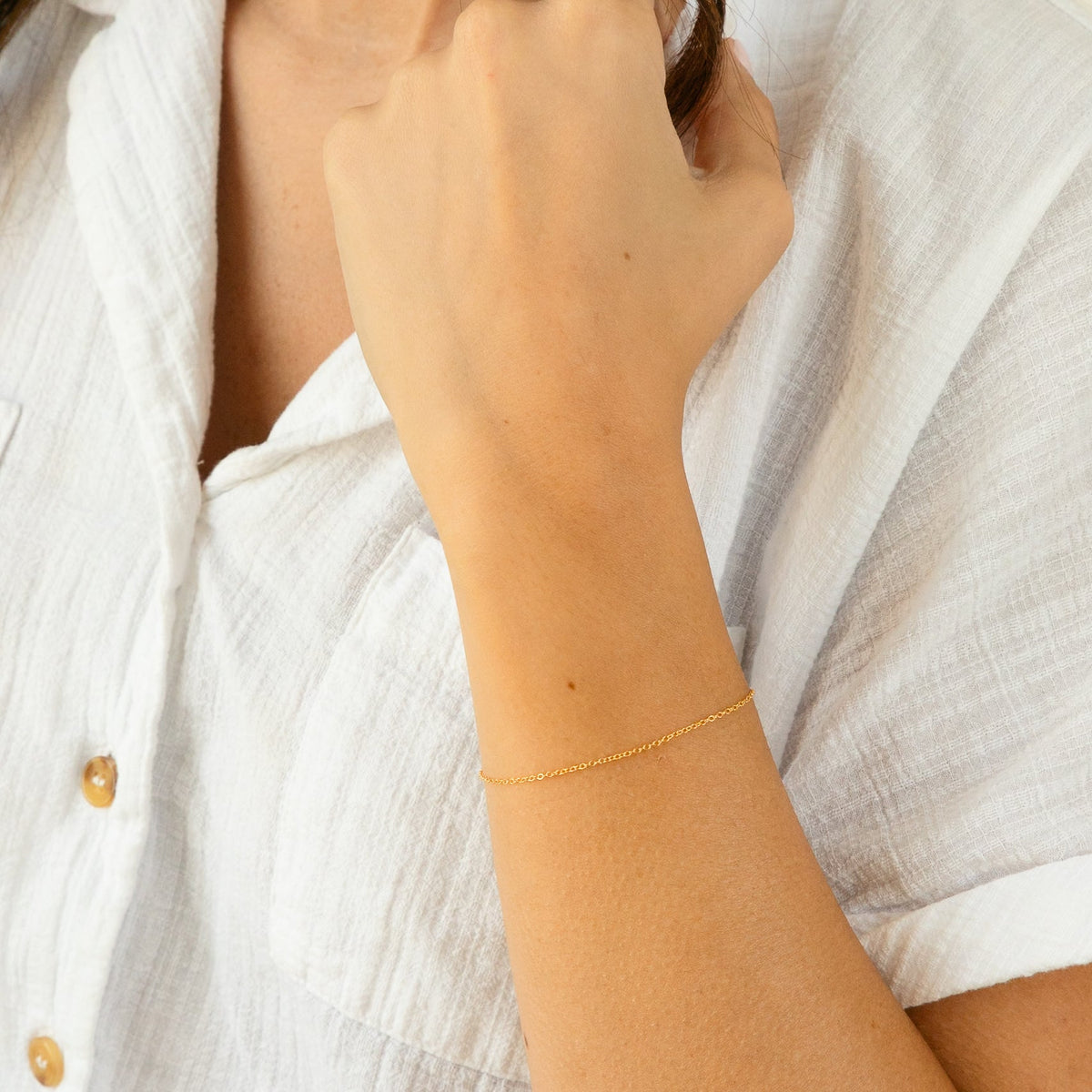 Dainty Cable Chain Bracelet