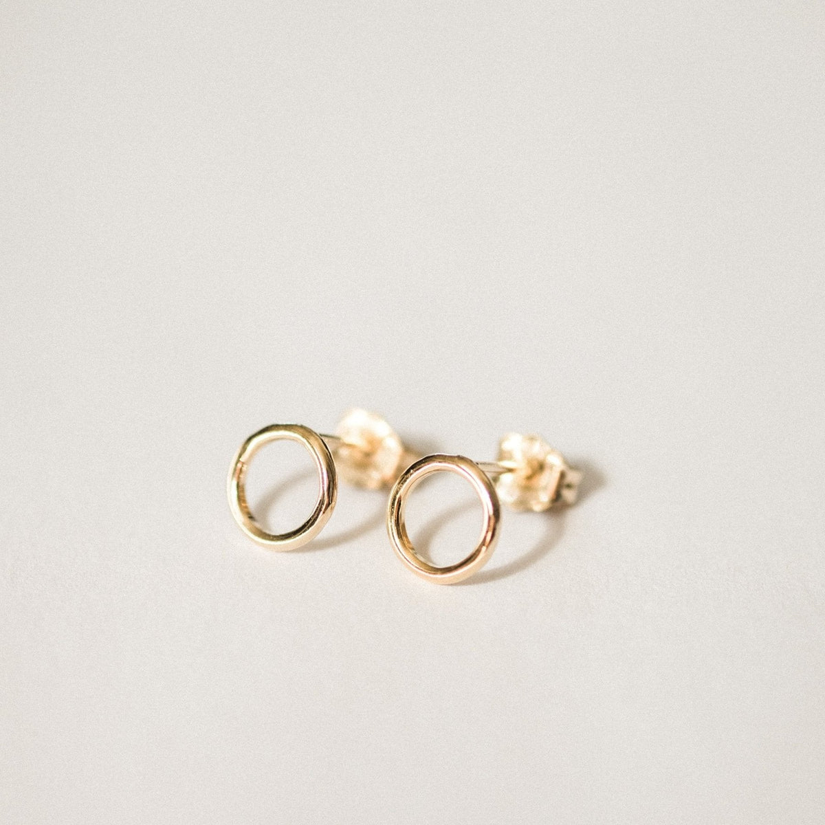 Karma Circle Stud Earrings