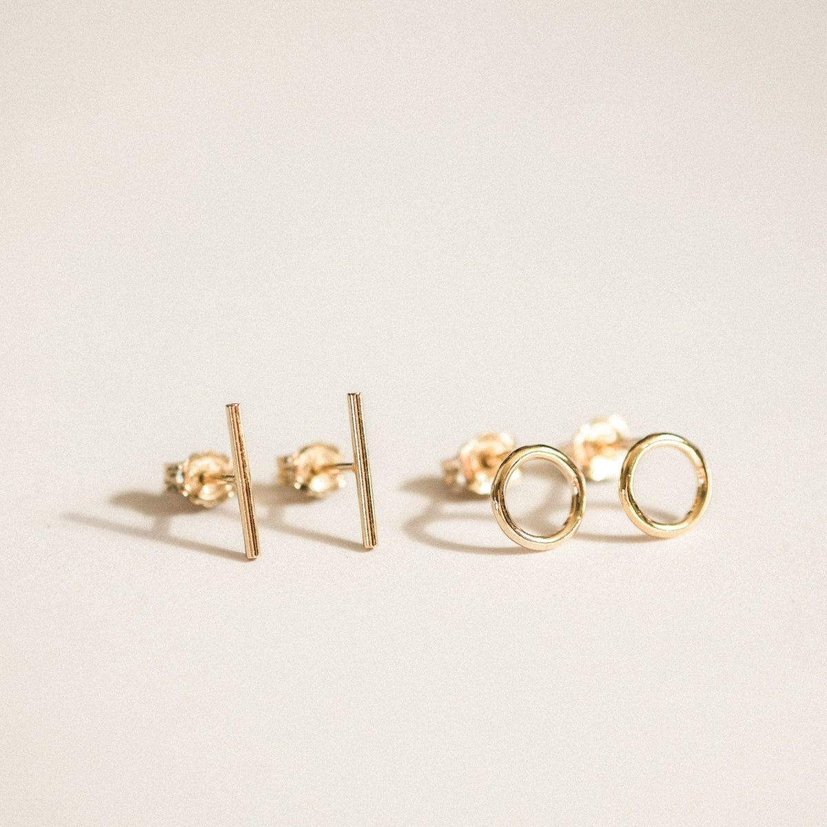 Karma Circle Stud Earrings
