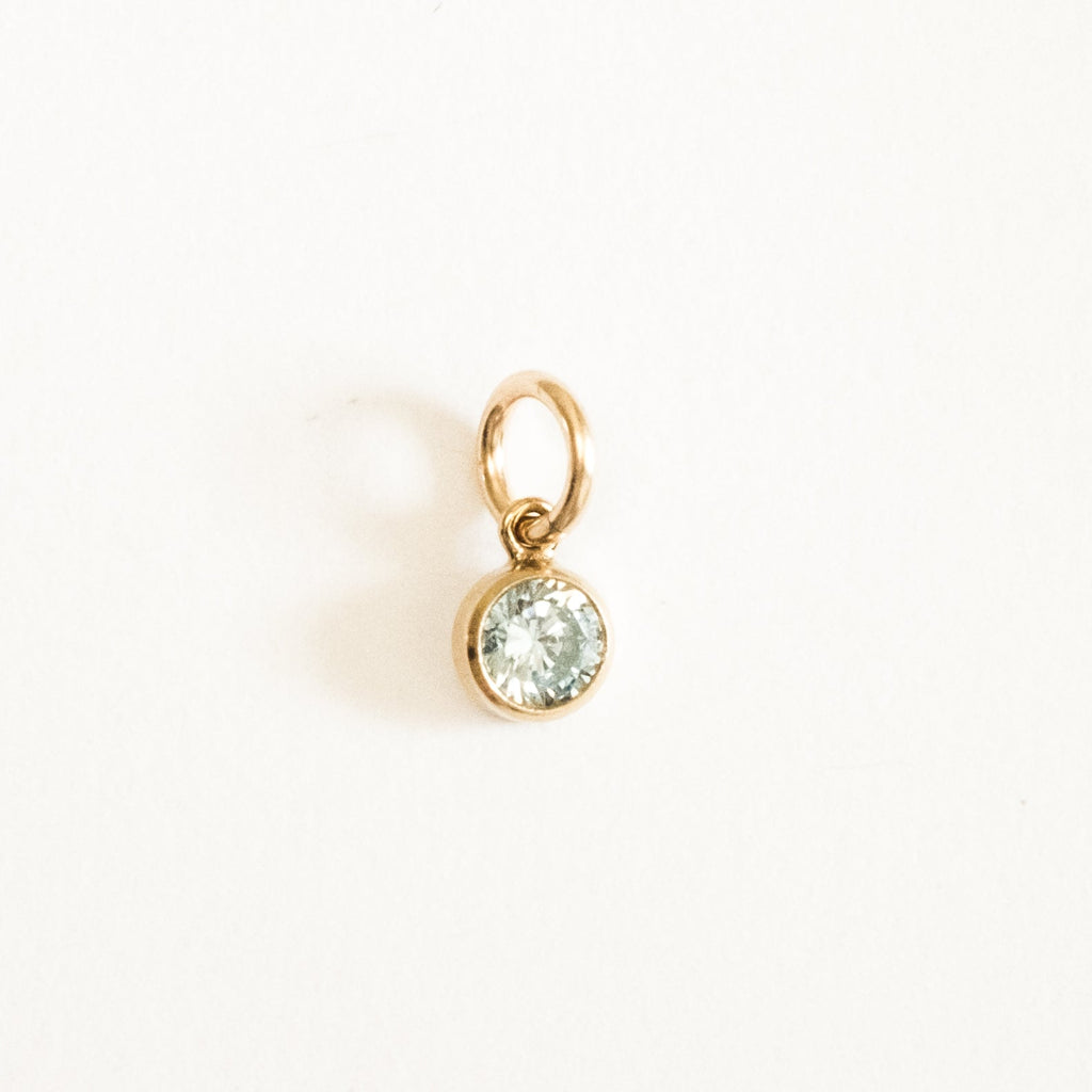 March Birthstone Charm (Aquamarine)