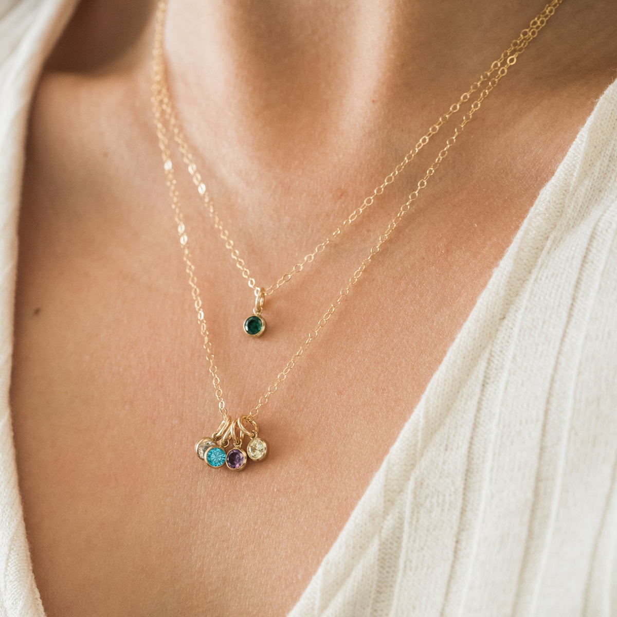 May Birthstone Charm (Emerald)