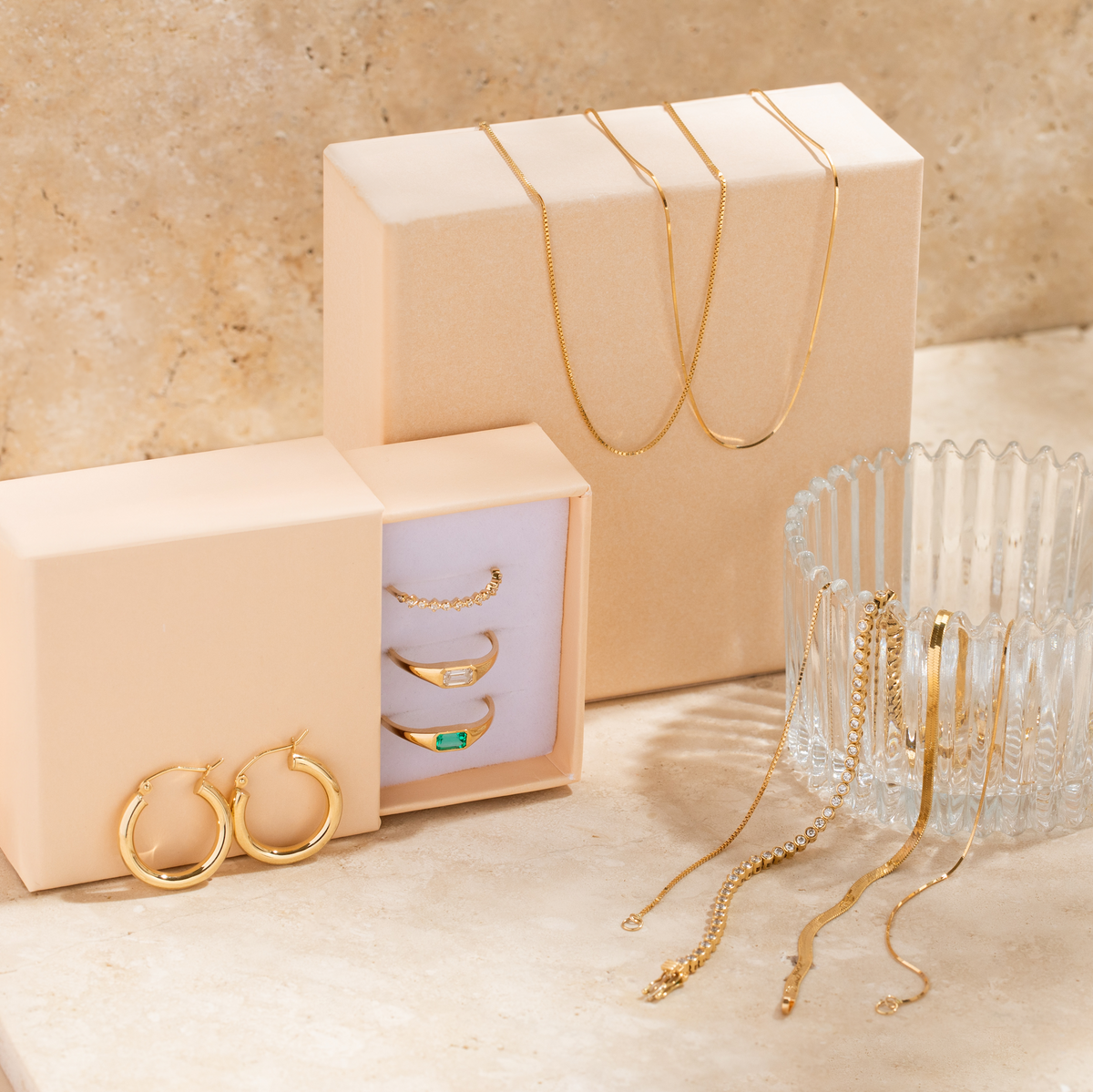 Medium Chunky Everyday Hoop Earrings