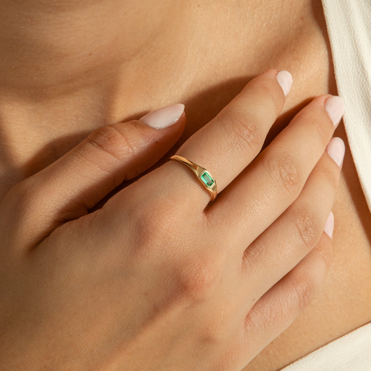Emerald Signet Ring