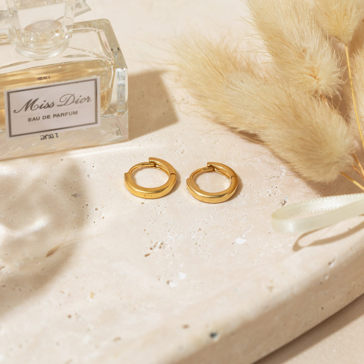 Modern Huggie Hoop Earrings
