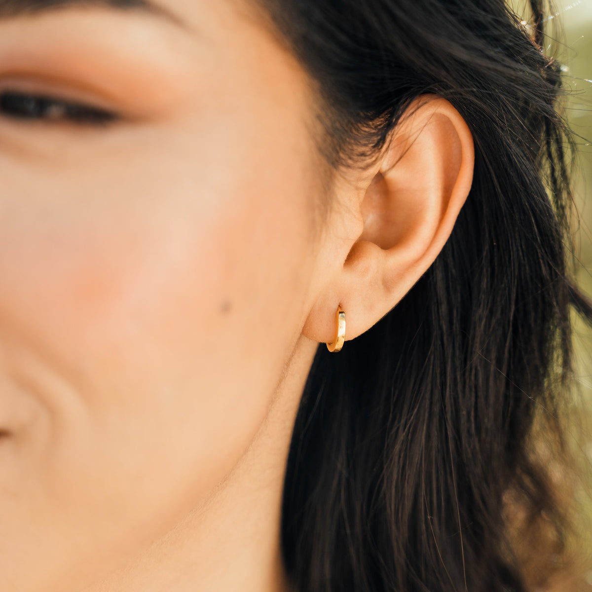 Modern Huggie Hoop Earrings