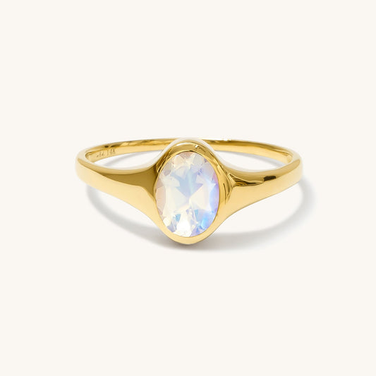 Moonstone Signet Ring