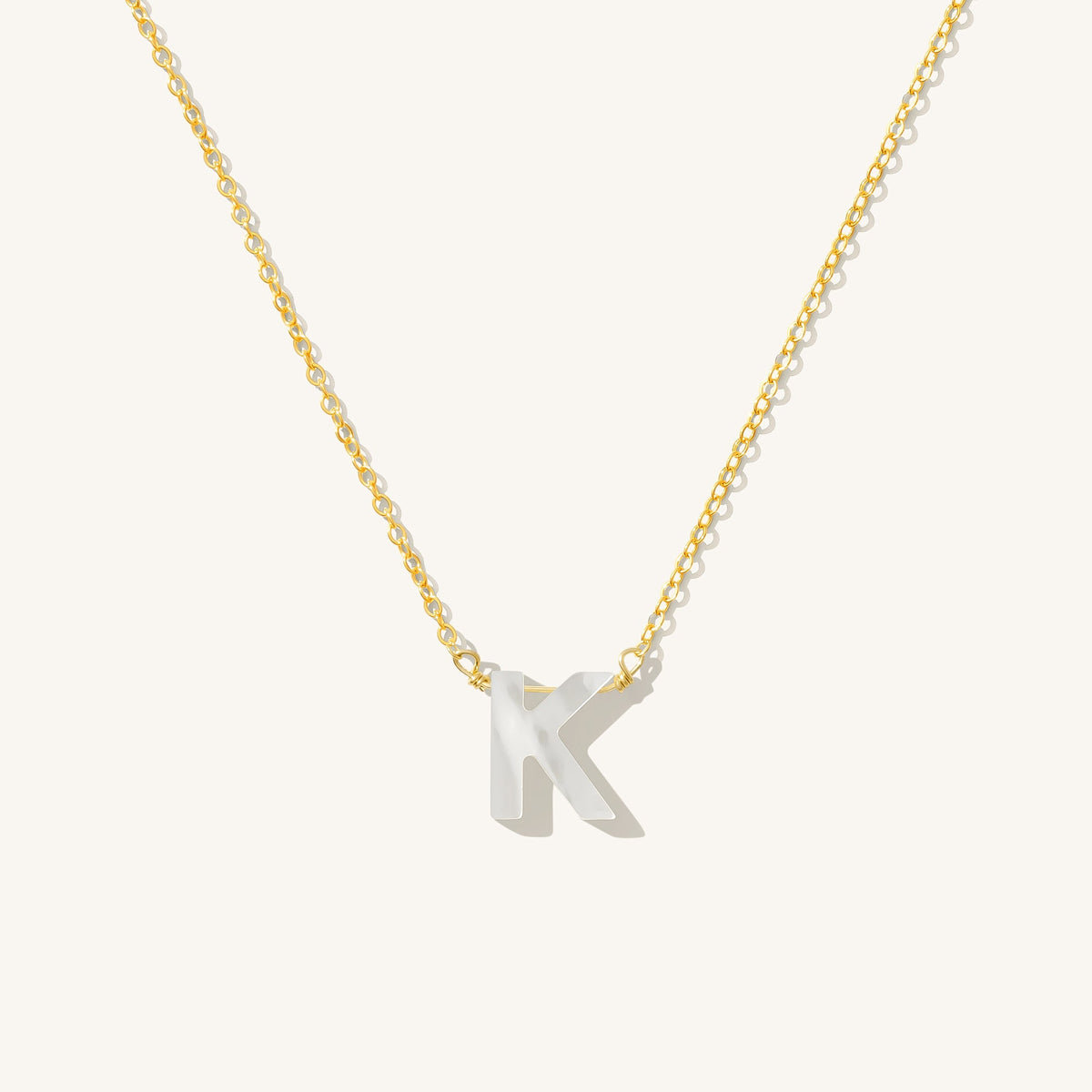 Pearl Initial Necklace