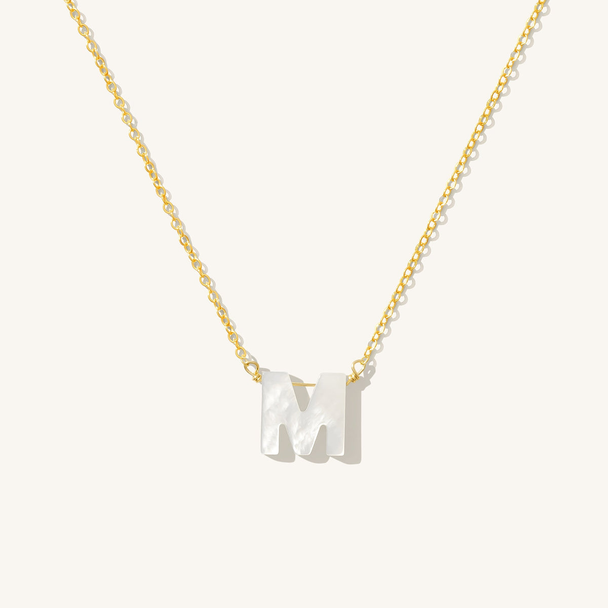 Pearl Initial Necklace