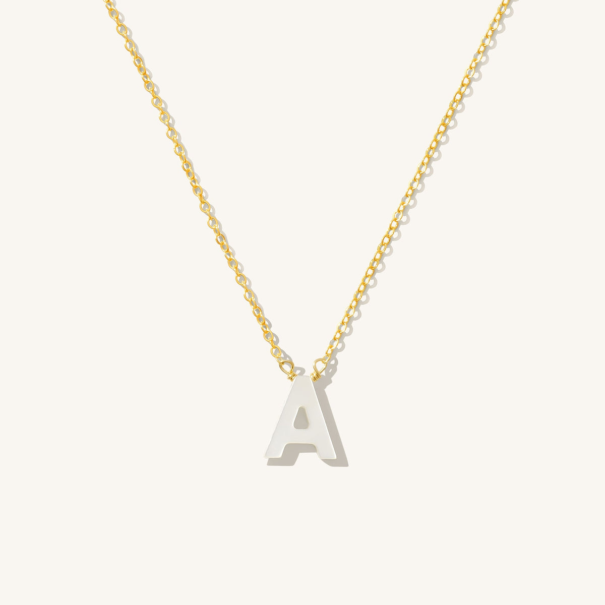 Pearl Initial Necklace