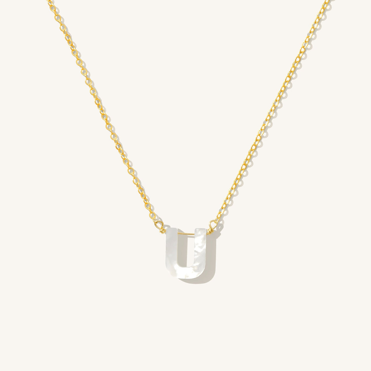 Pearl Initial Necklace