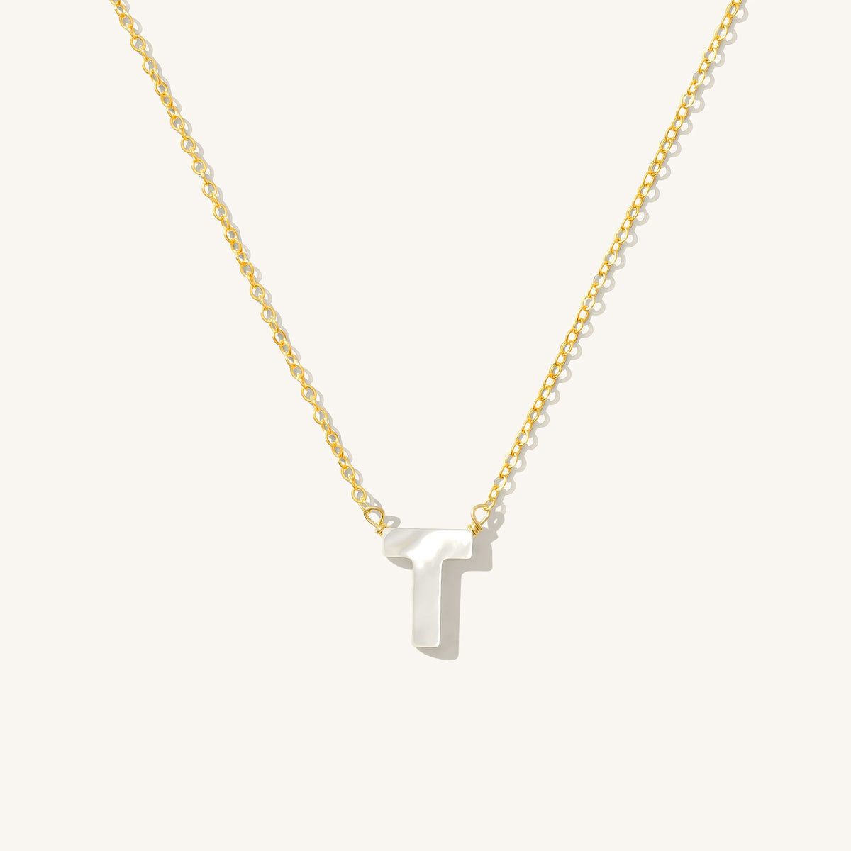 Pearl Initial Necklace