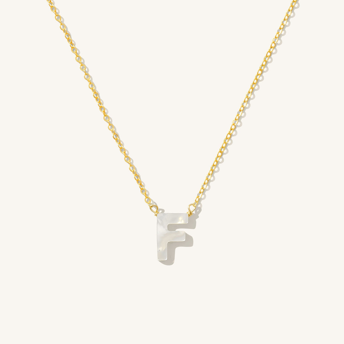 Pearl Initial Necklace