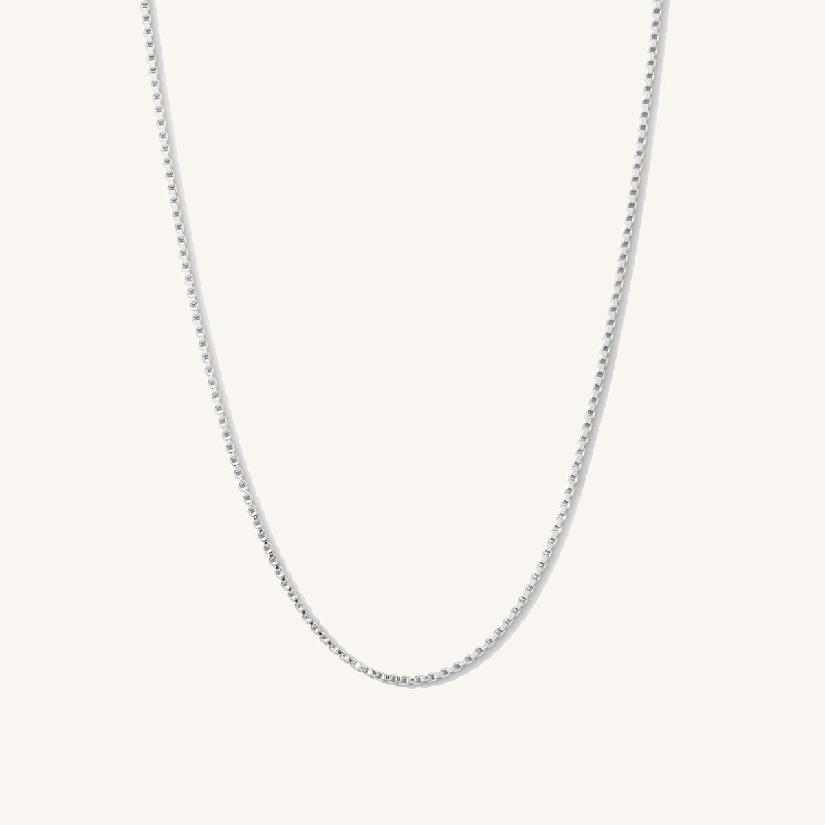 Thin Box Chain Necklace