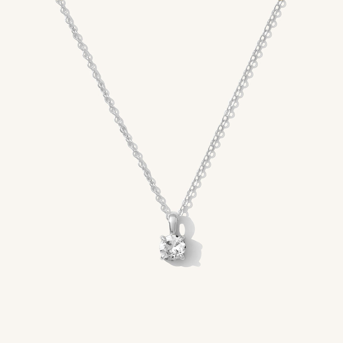 Hanging Solitaire Necklace