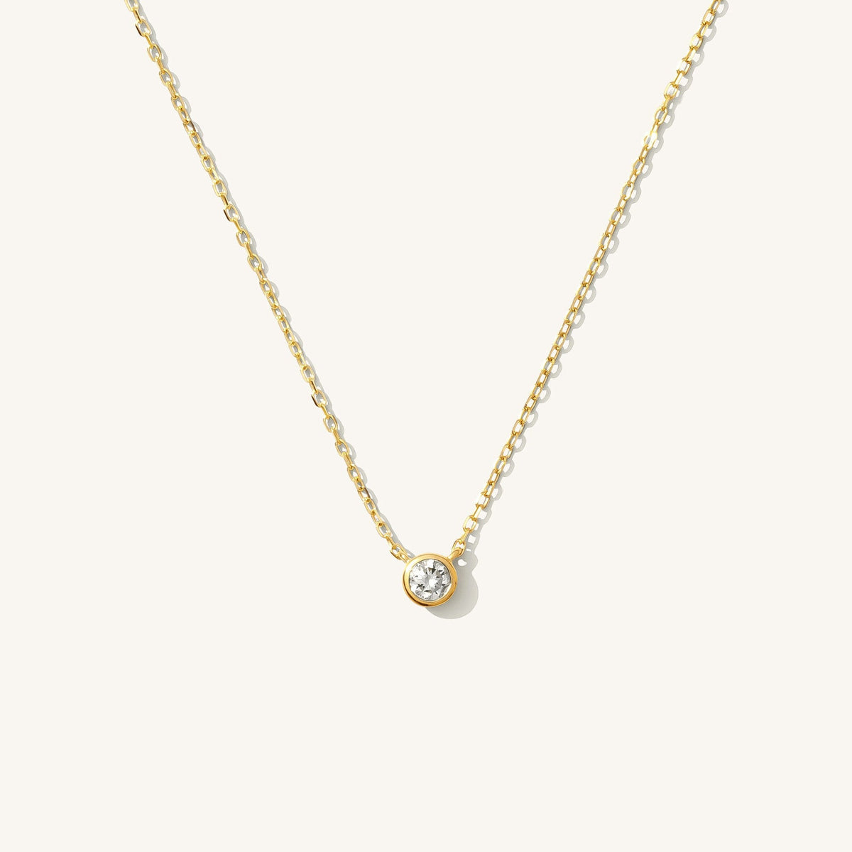 Diamond Bezel Necklace