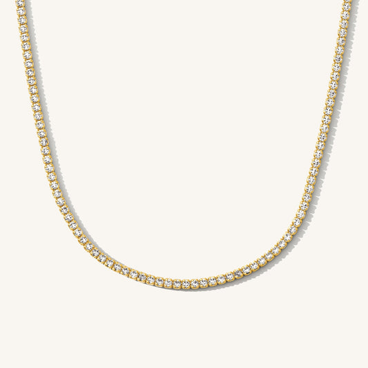 Dainty CZ Tennis Necklace