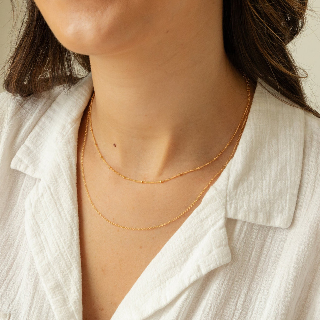 Dainty Chain Necklace Set