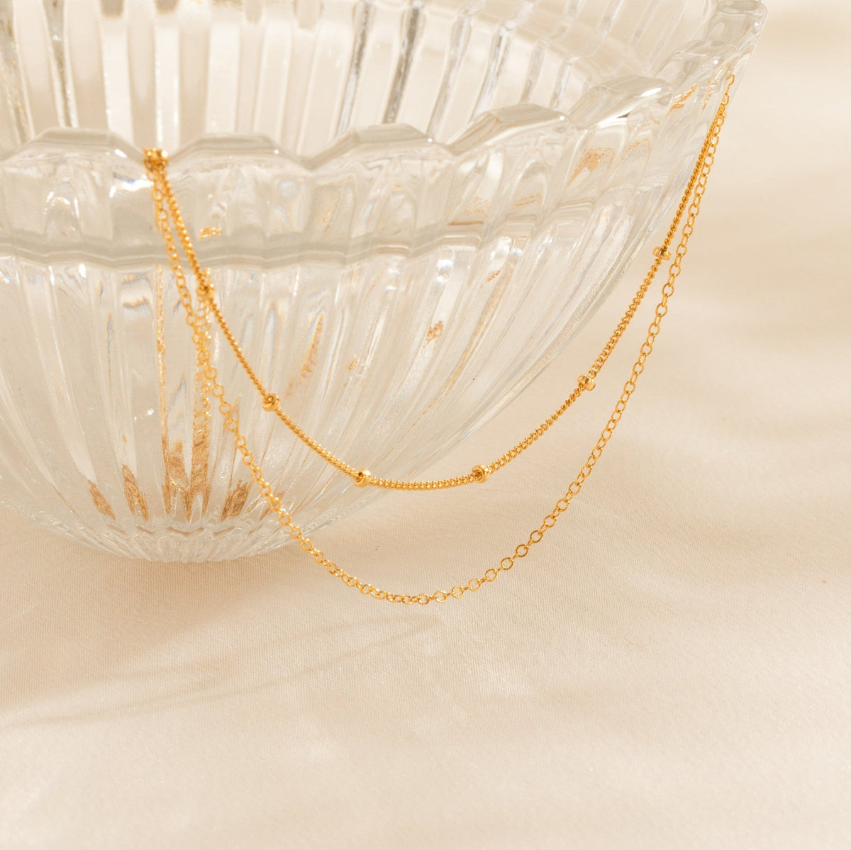 Dainty Chain Necklace Set