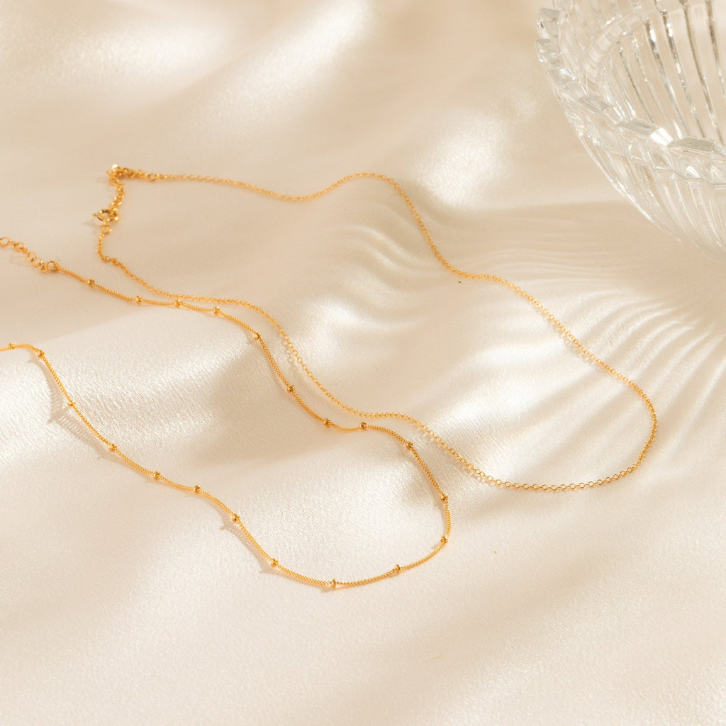 Dainty Chain Necklace Set