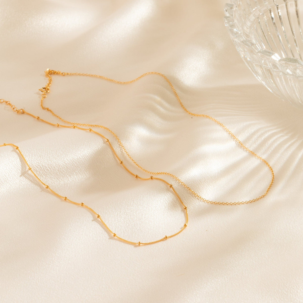 Dainty Chain Necklace Set