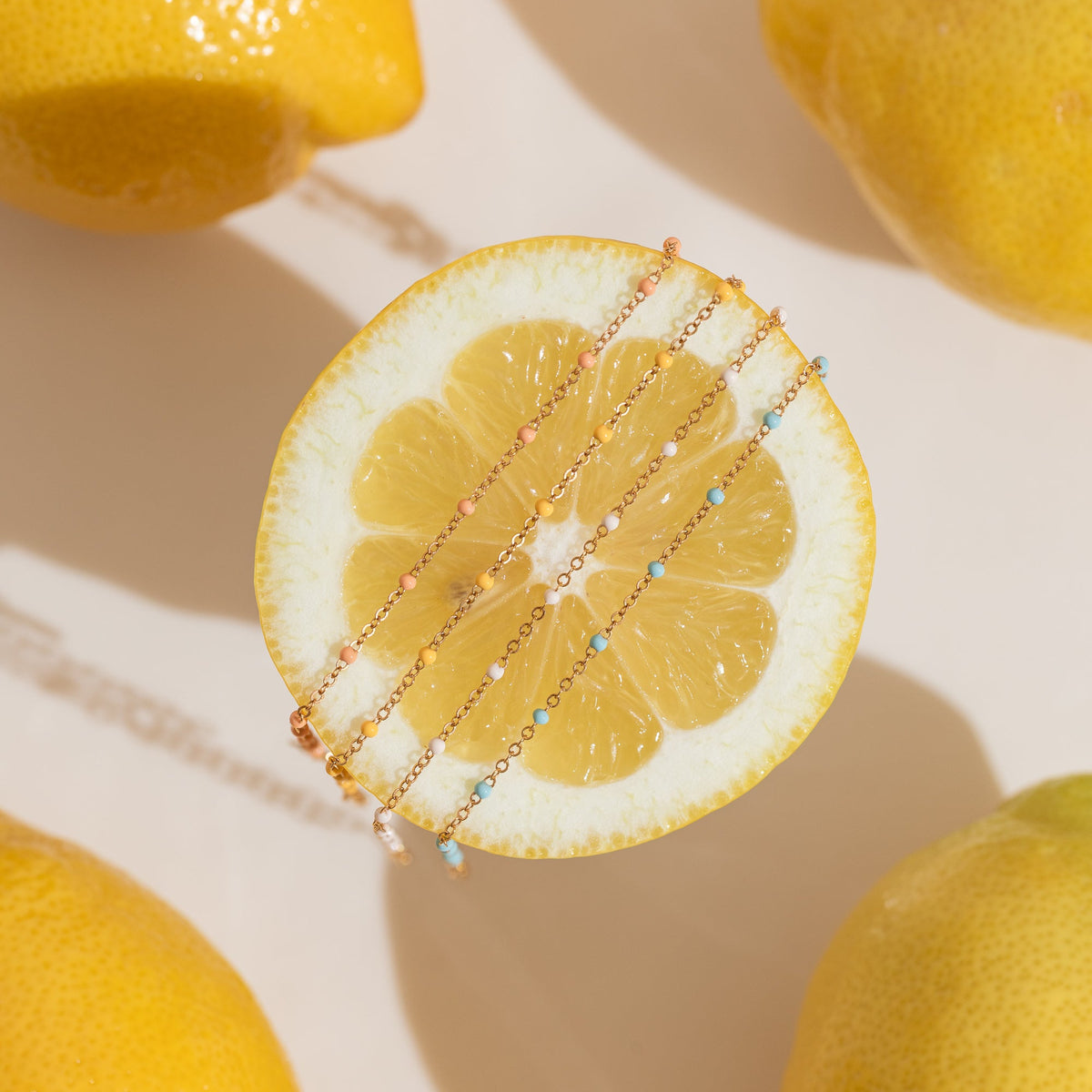 Dainty Enamel Chain Necklace