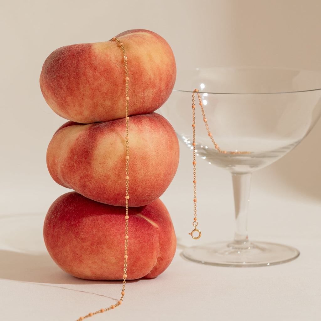 Dainty Enamel Chain Necklace