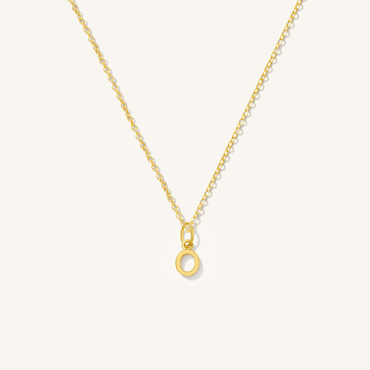 Tiny Hanging Initial Necklace