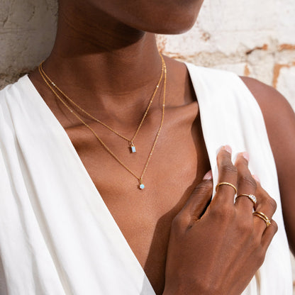 Opal Charm (October Birthstone)
