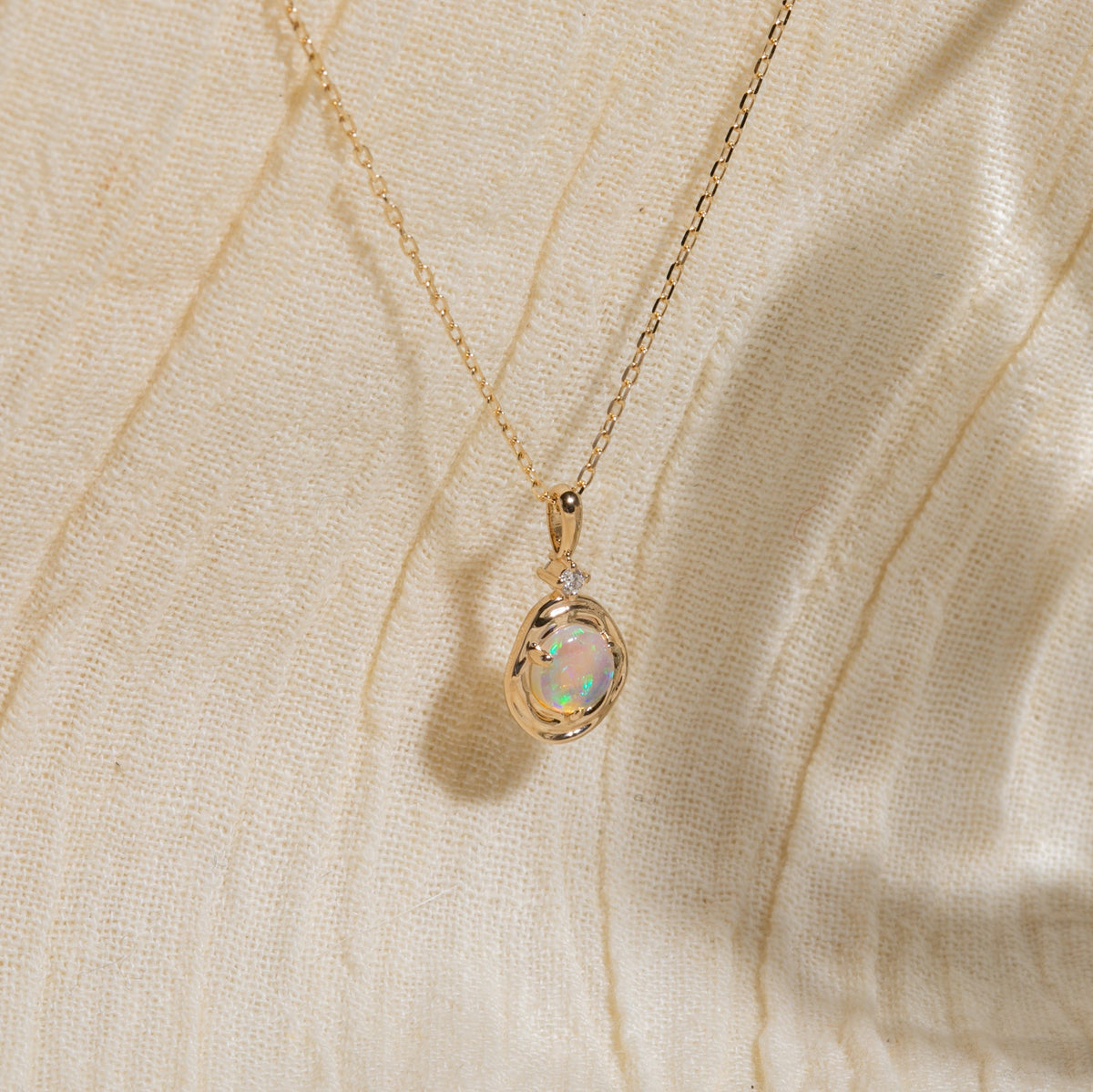 Opal Pebble Charm - Reversible