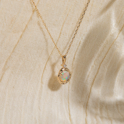 Opal Pebble Charm - Reversible