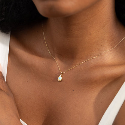 Opal Pebble Charm - Reversible