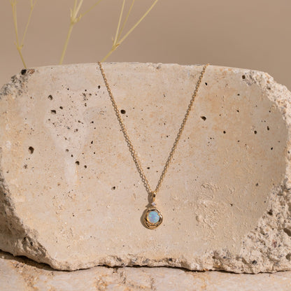 Opal Pebble Charm - Reversible