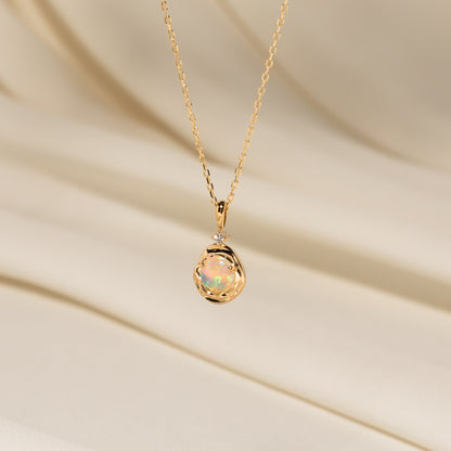 Opal Pebble Charm - Reversible