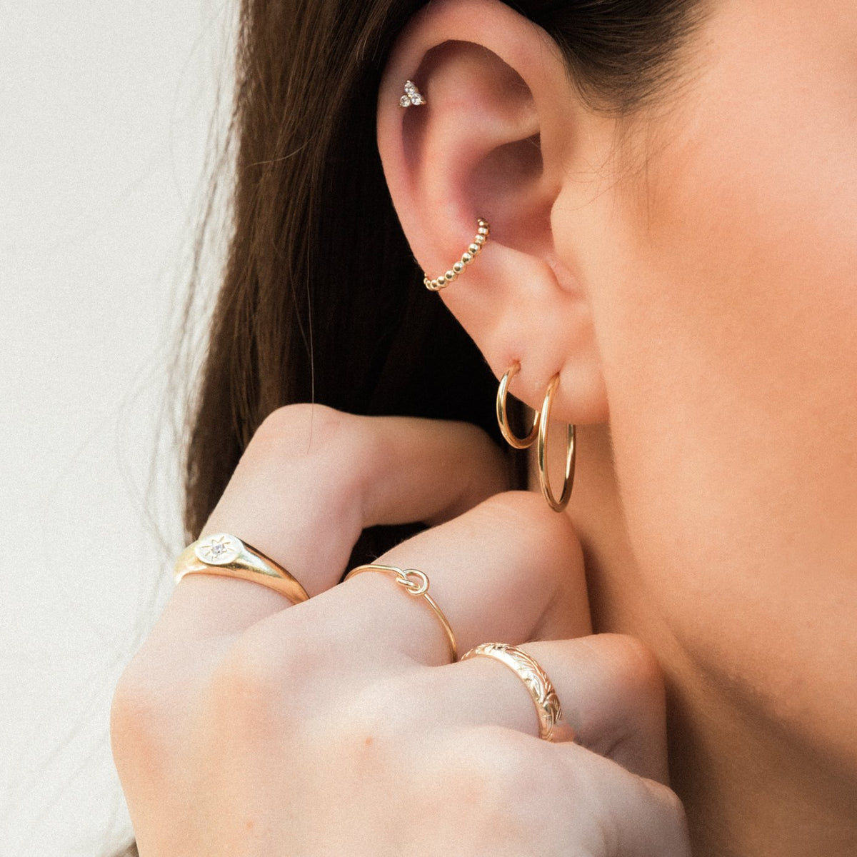 Open Hoop Earrings