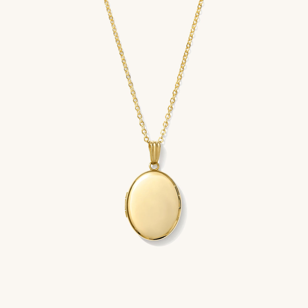 Oval Locket Necklace