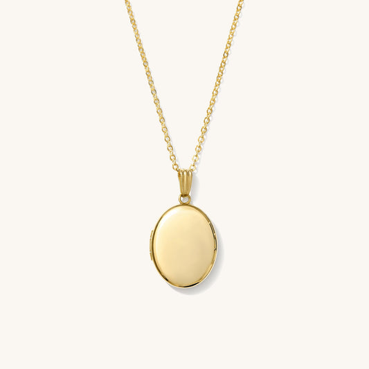 Oval Locket Necklace