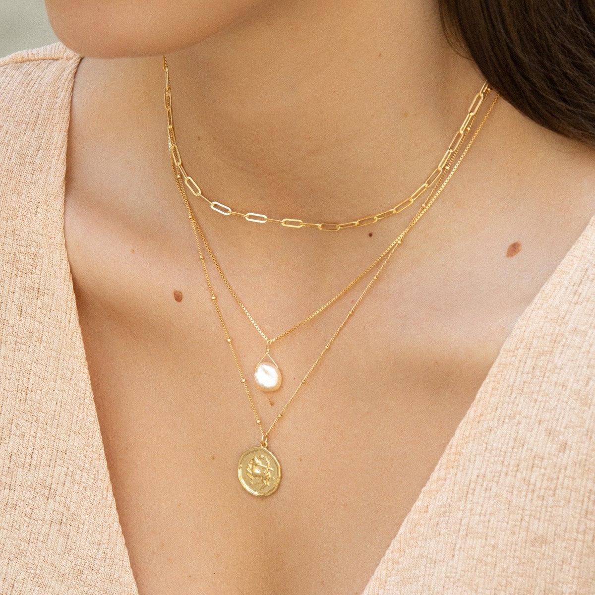 Pink Keshi Pearl Necklace